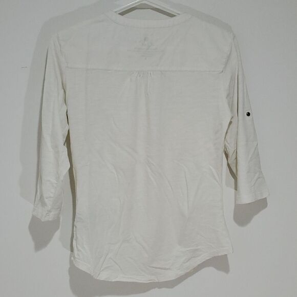 KUHL medium white button down  long sleeve shirt - Picture 5 of 8